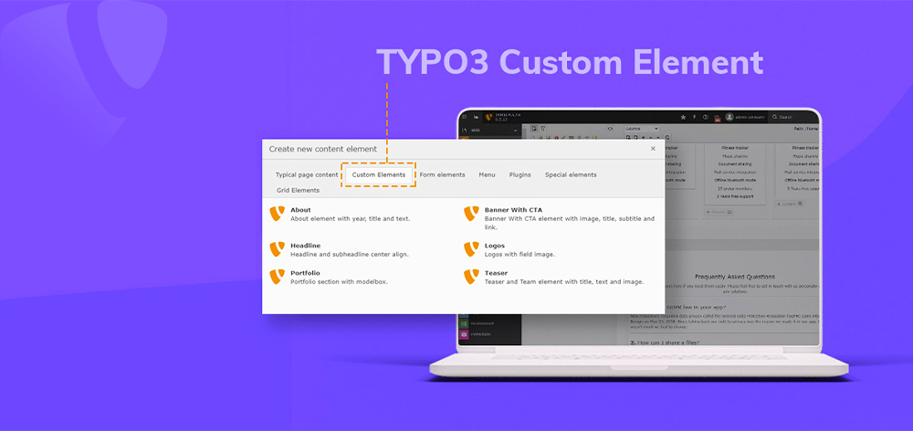 Learn TYPO3 Custom Elements with Core Ways